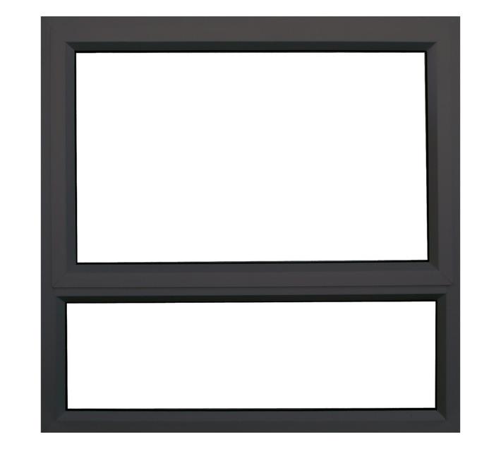 28 mm Obscure Glass Aluminium Window Bronze 900 x 900 mm