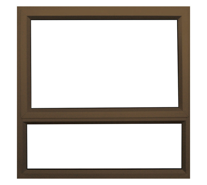 28 mm Aluminium Window Bronze 900 x 900 mm