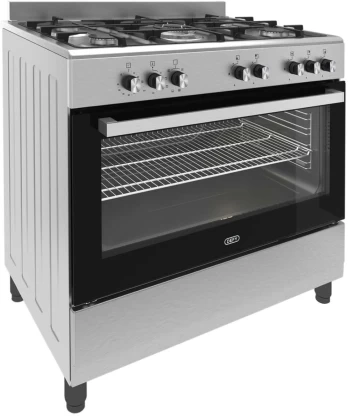 Defy DGS904 Stainless Steel Manual Gas Stove with Oven (5 Burners)