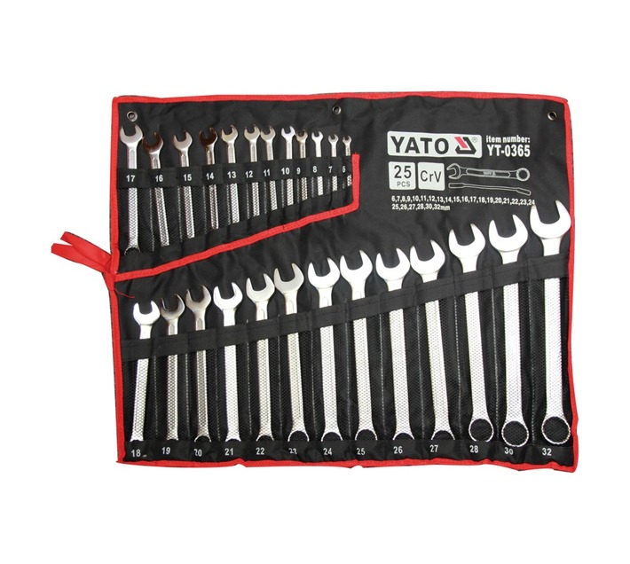Yato YT-0365 25 Piece Combination Spanner Set