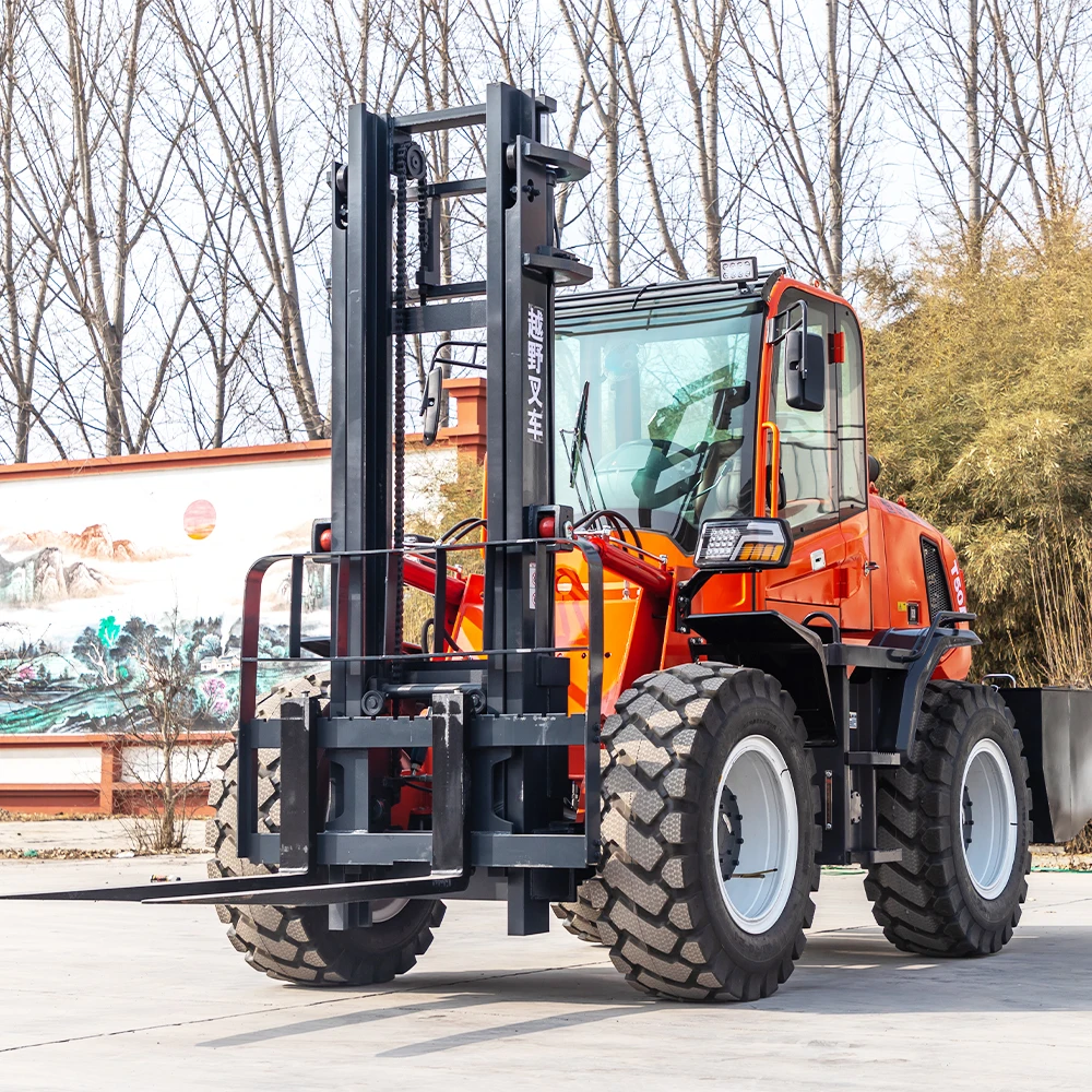 4 Ton 4WD Diesel Rough Terrain Forklift B24-M0261