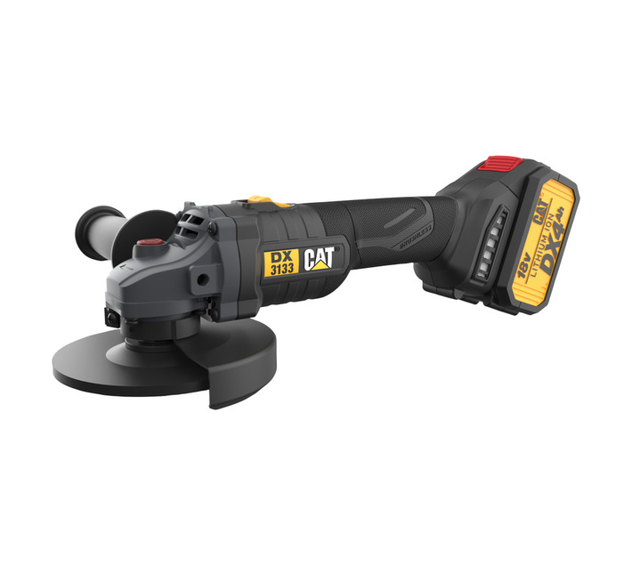 CAT 115 mm 18V Brushless Angle Grinder Kit - Cordless High-Performance Tool with 4.0Ah Battery and Charger (DX31B)