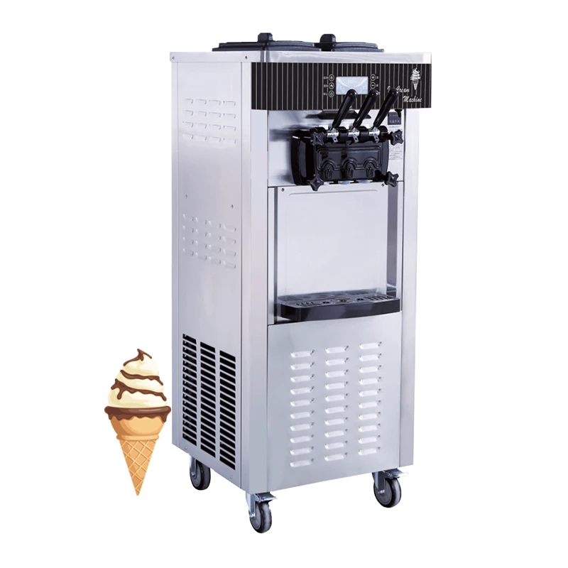 3 Flavor Commercial Soft Serve Ice Cream Machine B24-M018