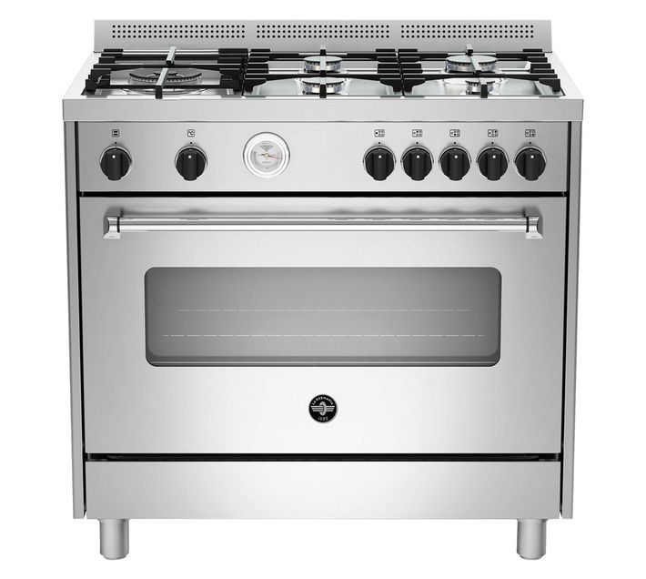 La Germania Americana 5 Burner Full Gas Stove 900 mm Stainless Steel AMS95C81BX
