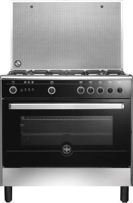 La Germania 9M10GRB1X0ACH Stainless Steel Automatic Gas Stove with Oven (5 Burners)
