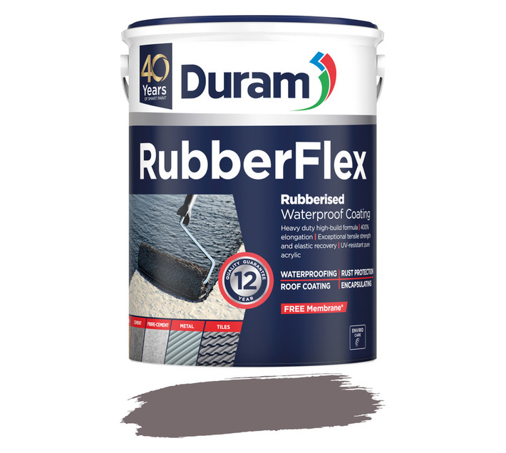 Duram Rubberflex Waterproofing Charcoal 5 L