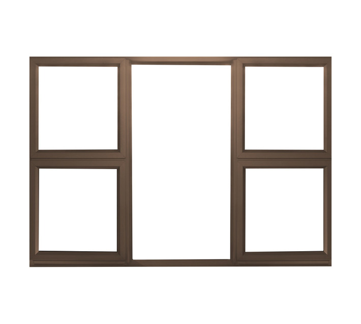28 mm Bronze Aluminium Window 1800 x 1200 mm