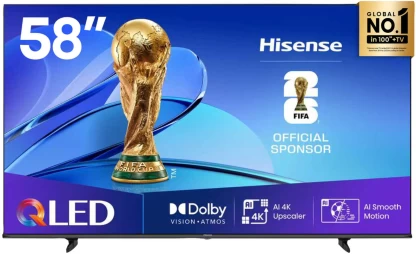 Hisense 147 cm (58 inch) LED Ultra HD (4K) VIDAA Smart TV (58Q6Q)