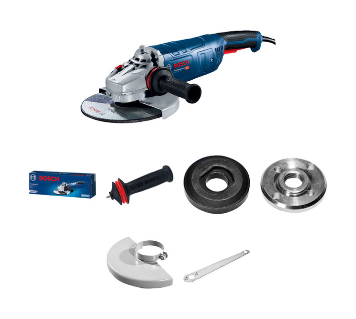 Bosch Professional 230 mm 2400 W Corded Angle Grinder Heavy-Duty Industrial Metal Cutting and Grinding Tool (GWS 24-230)