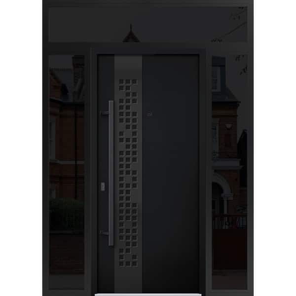 VDOMDOORS Deux 6078 Black Enamel Steel Exterior Door