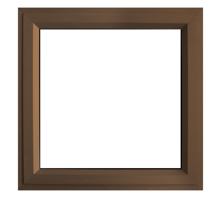 28 mm Aluminium Window Bronze 600 x 600 mm