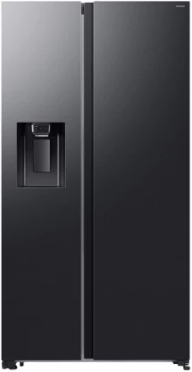 Samsung 617 L Frost Free Side by Side Fridge (Gentle Black Matt, RS70F65K2FFA)