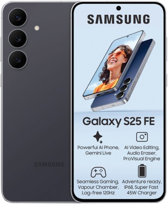 Samsung Galaxy S25 FE (Jet Black, 128 MB) (8 GB RAM)