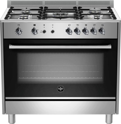 La Germania RUS95C81DX Stainless Steel Automatic Gas Stove with Oven (5 Burners)