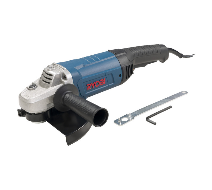 Ryobi 230 mm 2000 W Corded Angle Grinder Heavy-Duty Metal Cutting and Grinding Tool (G-2000)