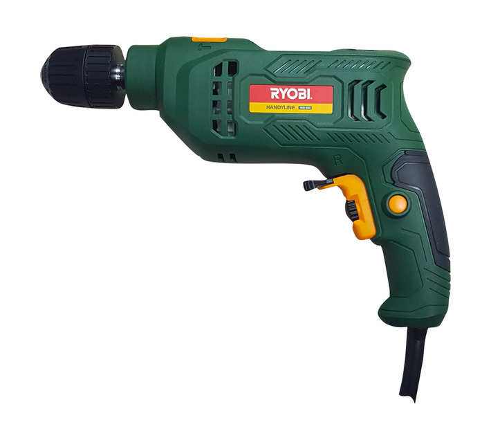 Ryobi 500 W Impact Drill - 13 mm Keyed Chuck, Variable Speed and Reversing Function (HID-500)