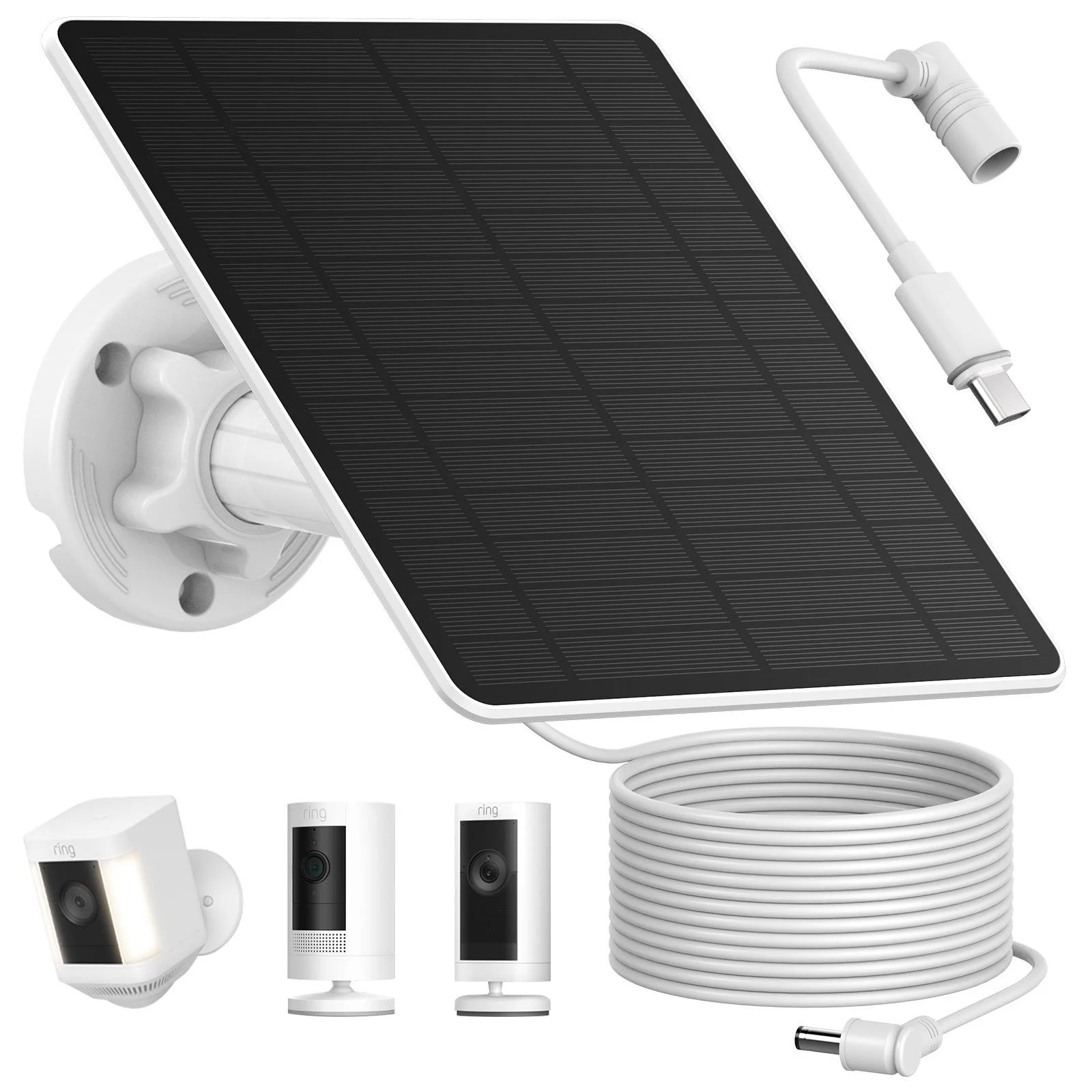 5W 5V Solar Panel with Bracket and Battery B24-M0218