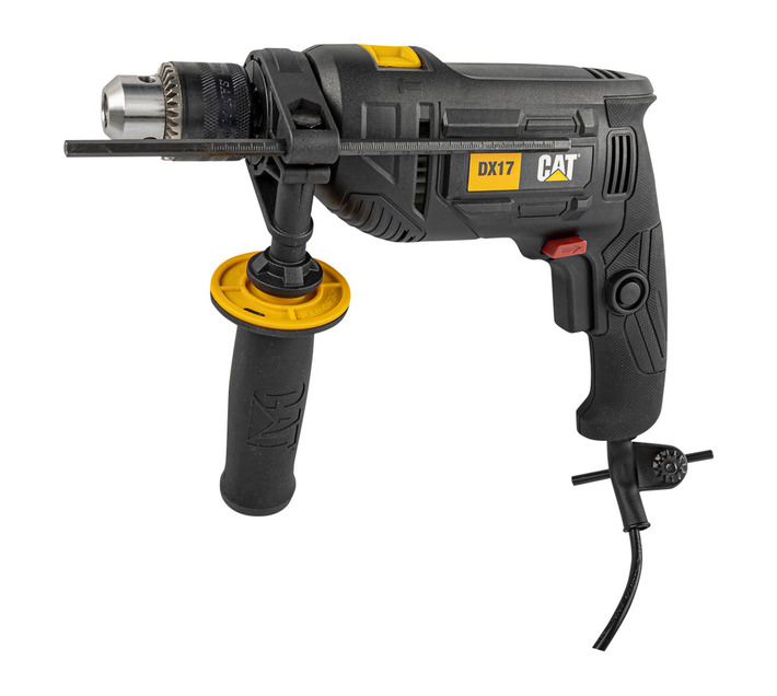 CAT 750 W Corded Impact Drill - 13 mm Keyed Chuck, Variable Speed (DX17)