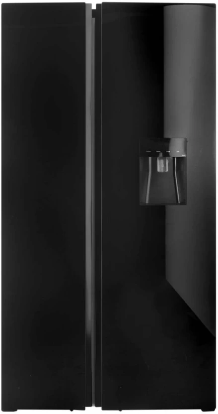 Defy 496 L Frost Free Side by Side Fridge (Black (Black Glass Finish), DFF456)
