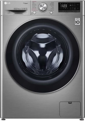 LG 10.5 kg Front Loader Washing Machine F4V5RYP2T - Silver