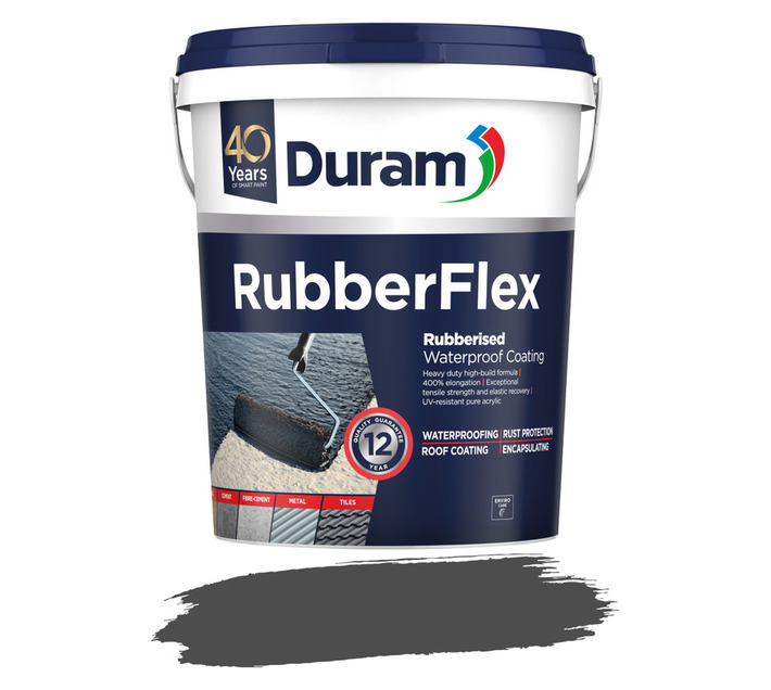 Duram Rubberflex Waterproofing Charcoal 20 L