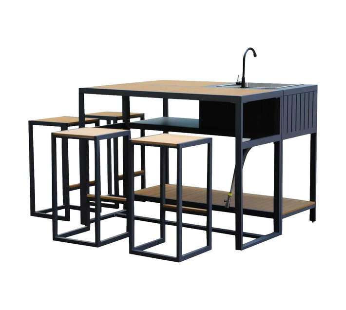 Outdoor Bar and Stools
