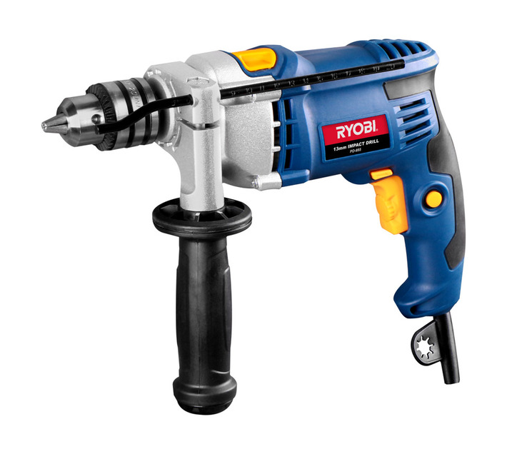 Ryobi 850 W Corded Impact Drill - 13 mm Heavy-Duty Chuck (PD-855)