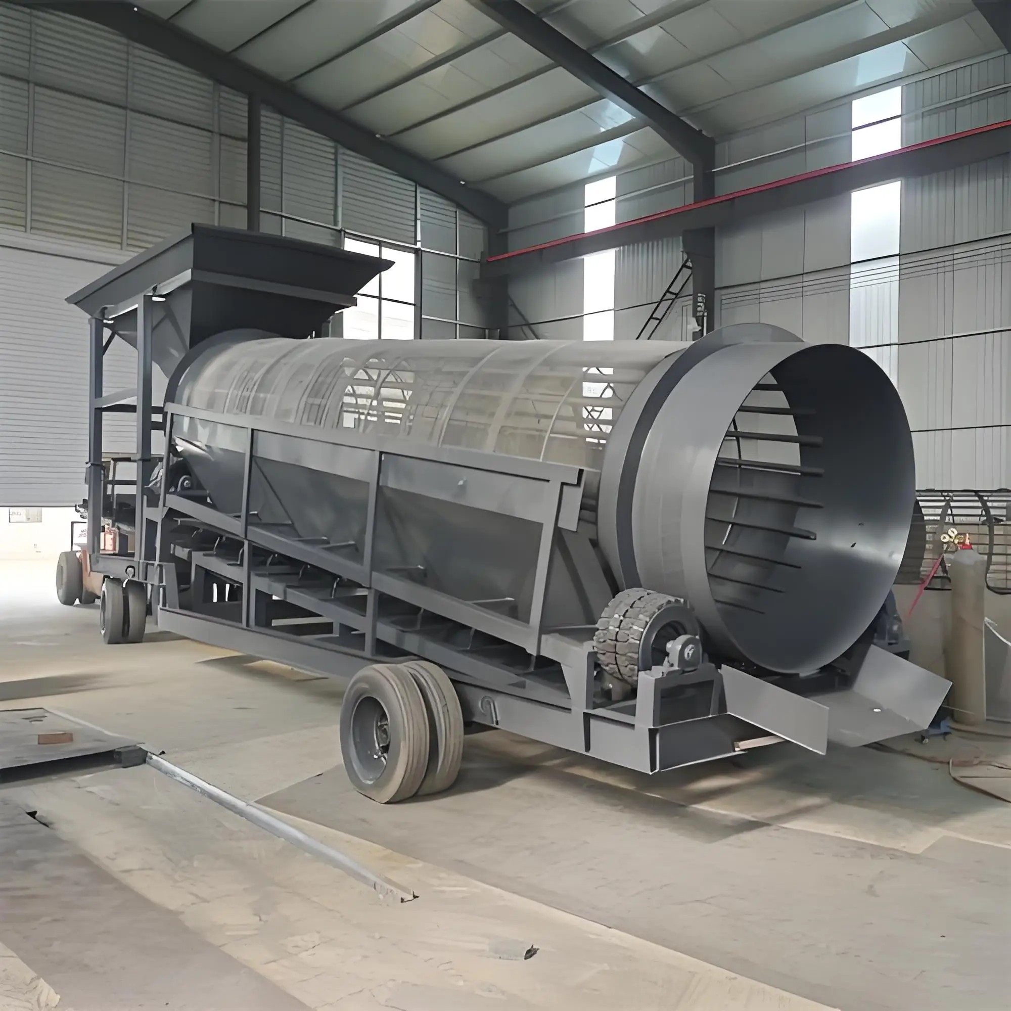 15kW Rotary Drum Screen Stone Washer B24-M0128