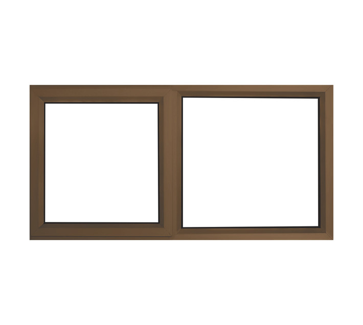 28 mm Right Hand Left Hand Fix Aluminium Window Silver 1200 x 600 mm