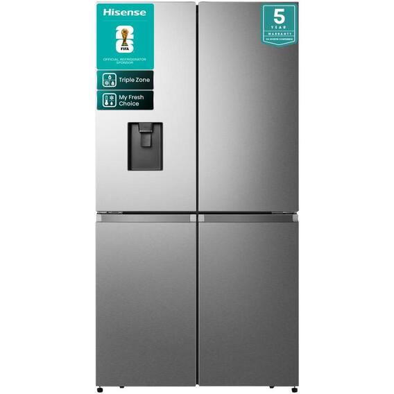 HISENSE 4 DOOR FRIDGE BRUSHED S/S 579LT