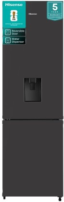 Hisense 263 L Bottom Freezer Fridge (Black, H370BMIB-WD)