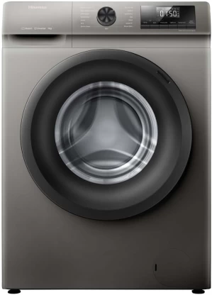 Hisense 9 kg Front Loader Washing Machine - Grey, Black