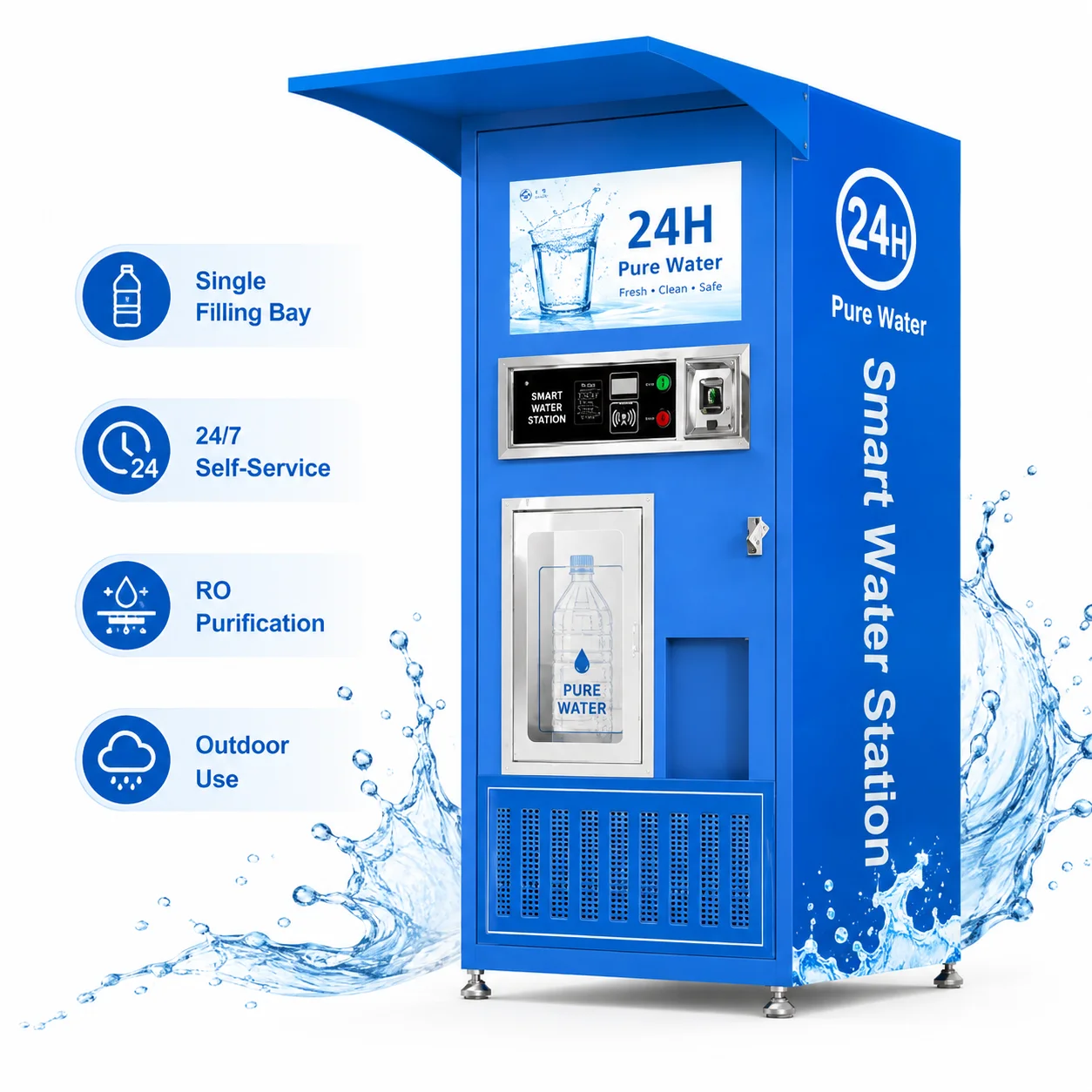 Automatic RO Water Vending Machine Single Outlet B24-M02
