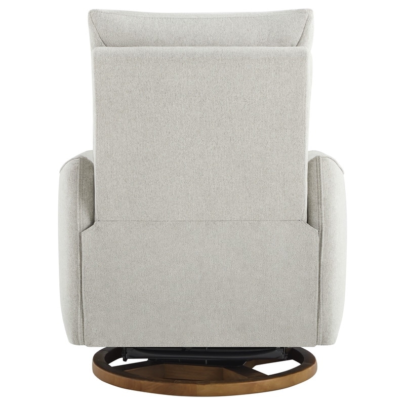 Spruce & Spring Power Swivel Recliner Nursery Glider with Lumbar Pillow