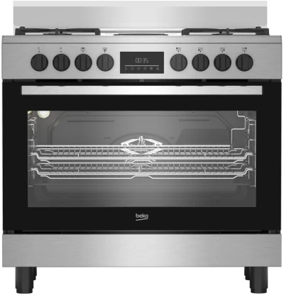 Beko BGM 21225 EX Stainless Steel Automatic Gas Stove with Oven (5 Burners)