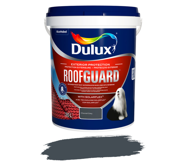 Dulux Roofguard Paint Charred Grey 20 L