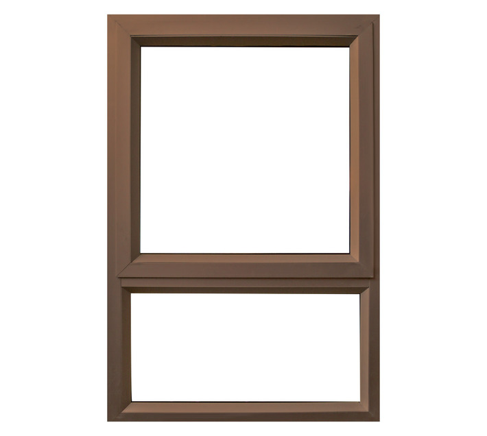 28 mm Bronze Obscure Glass Aluminium Window  600 x 900 mm