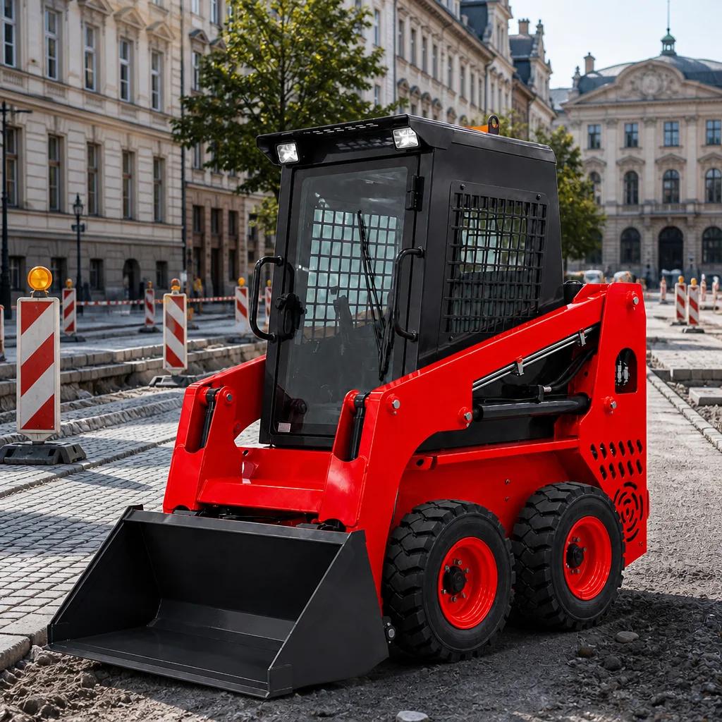 Diesel Wheeled Skid Steer Loader B24-M071