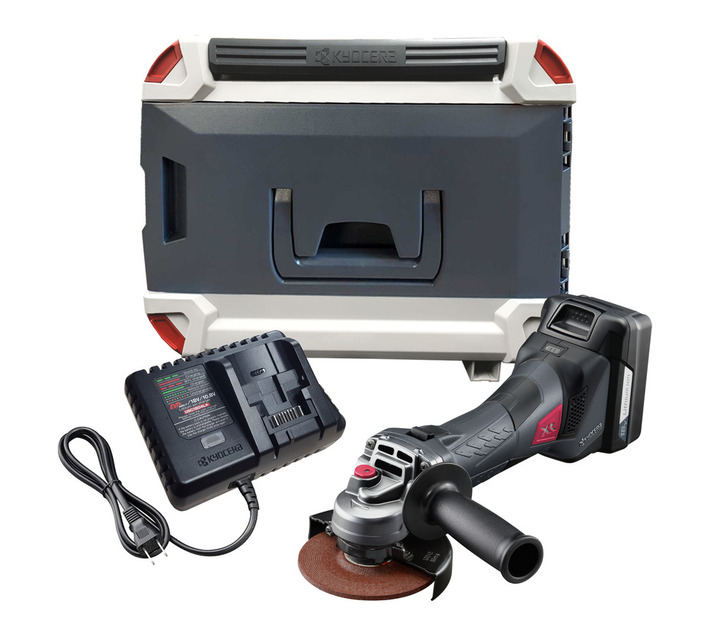 Kyocera 115 mm 18 V Cordless Angle Grinder Brushless Metal Cutting and Grinding Tool (DG-11XR)