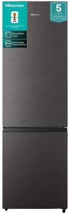 Hisense 264 L Bottom Freezer Fridge (Titanium Inox, H370BIT)