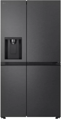LG 625 L Frost Free Side by Side Fridge (Matte Black, GC-J257FQMW)