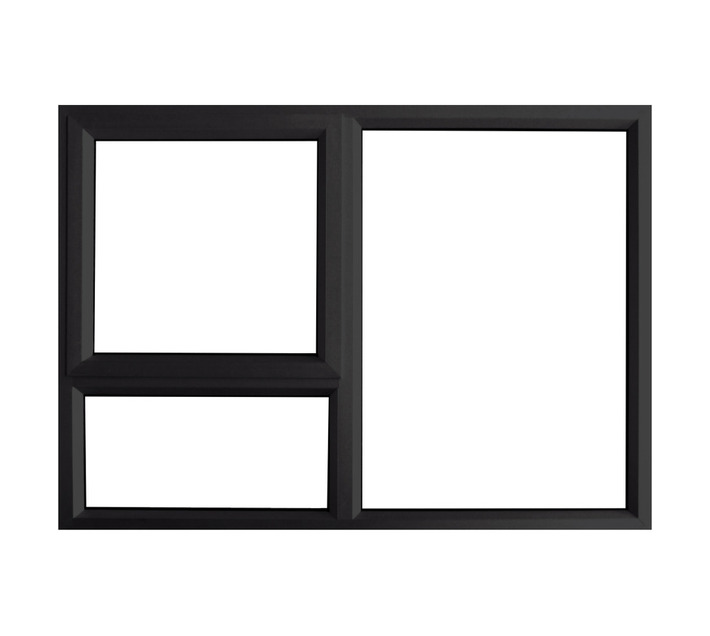 Charcoal Aluminium Top Hung Window 1200 x 900 mm