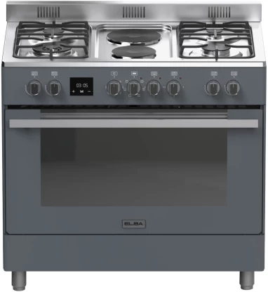 Elba 04/9S4EX737SG Stainless Steel Automatic Gas Stove With Electric Oven (4 Burners)